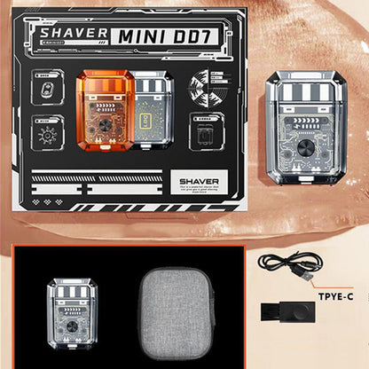 🎁2025 Hot Sale - 49% OFF😍Mini Transparent Body Dual Head Magnetic Electric Shaver