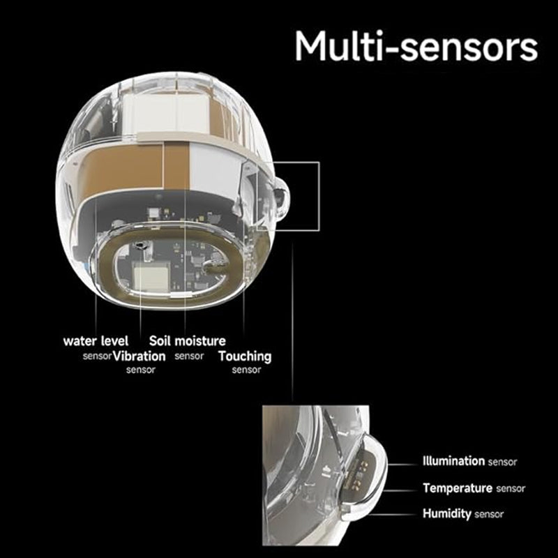 Fun Smart Flowerpot with Multiple Expressions, Plant-Free