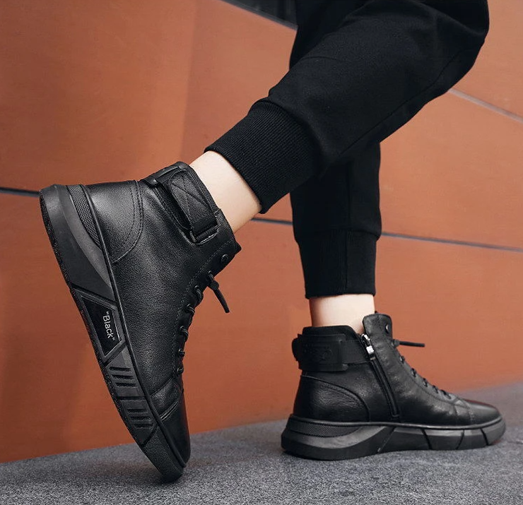 🎁 Hot Sale 49% OFF 🔥MARTINI' BLACK LEATHER BOOTS