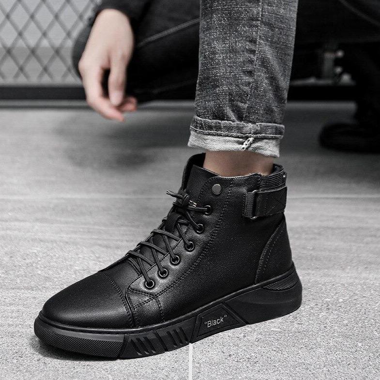 🎁 Hot Sale 49% OFF 🔥MARTINI' BLACK LEATHER BOOTS