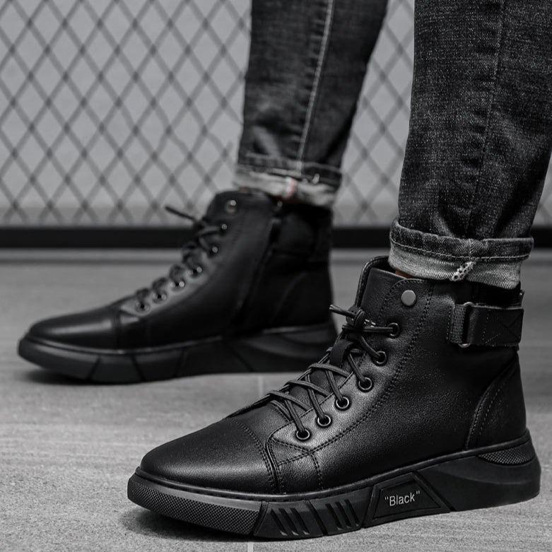 🎁 Hot Sale 49% OFF 🔥MARTINI' BLACK LEATHER BOOTS