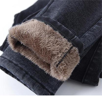 🔥HOT SALE 50% OFF💕Women's High Waist Slim Stretch Warm Skinny Jeans