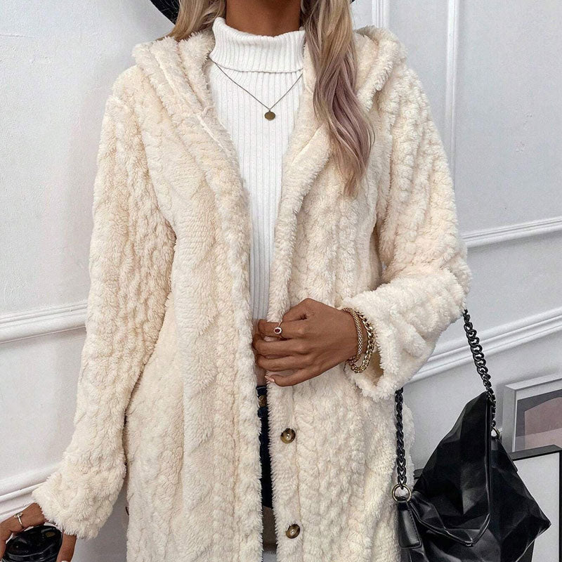 2025 New Arrival- 49% OFF🔥Women's Warm Diamond Pattern Hooded Jacket