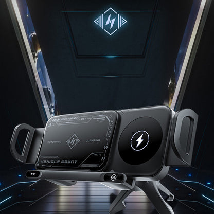 📱Last Day Special Sale 49% OFF⚡High Intelligent Folding Screen Car Wireless Charging Phone Holder