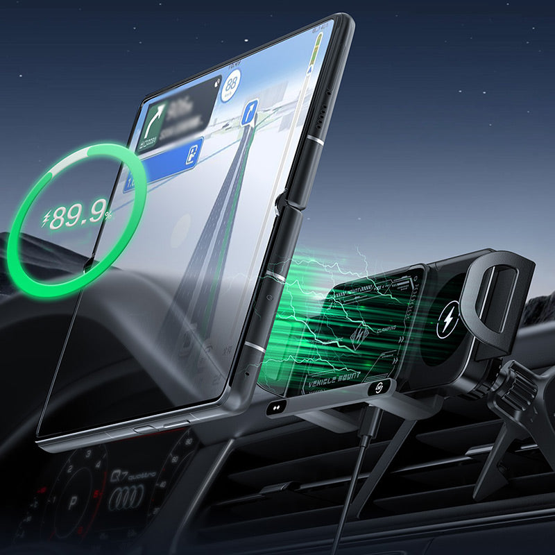 📱Last Day Special Sale 49% OFF⚡High Intelligent Folding Screen Car Wireless Charging Phone Holder