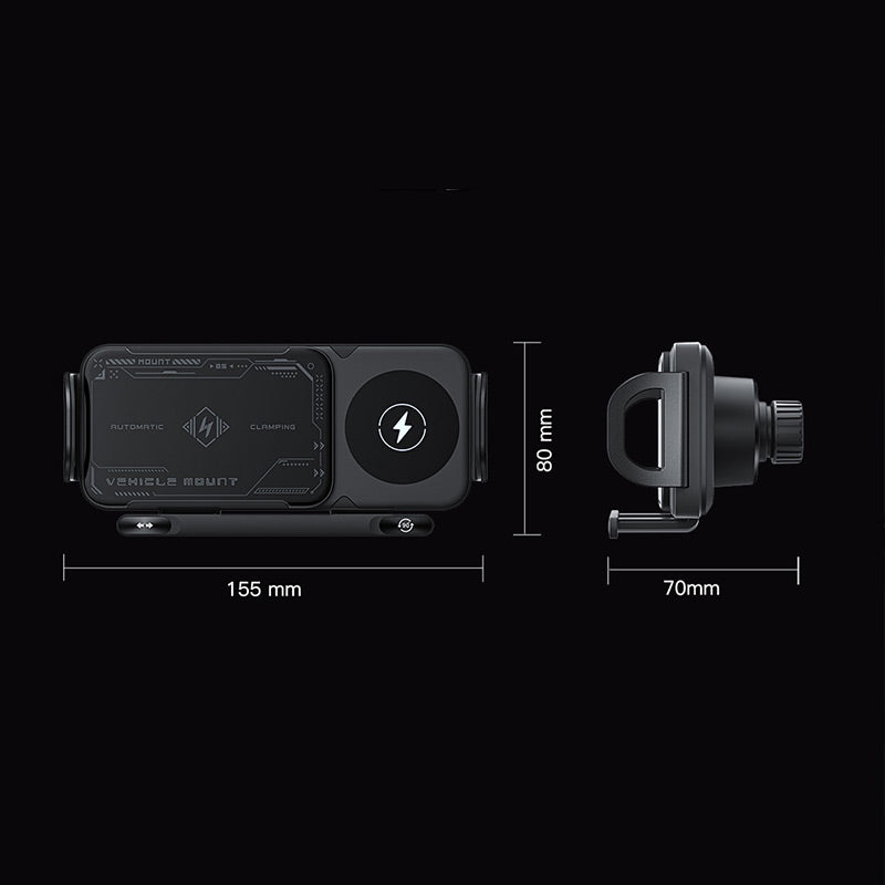 📱Last Day Special Sale 49% OFF⚡High Intelligent Folding Screen Car Wireless Charging Phone Holder