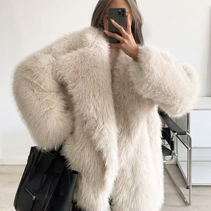 🔥🖤Winter Pre-Sale Women's Fur Coat, Plush Lining, Soft Collar, Free Shipping (Cozy Edition)