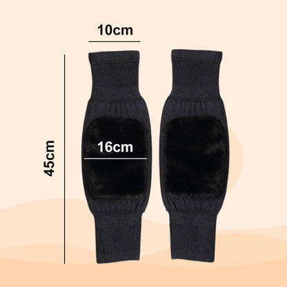 🔥2025 HOT SALE🔥Universal Cold Protection Thickened Faux Furred Knee Pads
