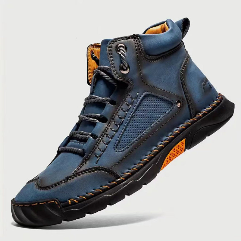 💥Hot Sale💥Stylish Hand-Stitched Flat Sole Men's Boots💥Ultimate comfort💥