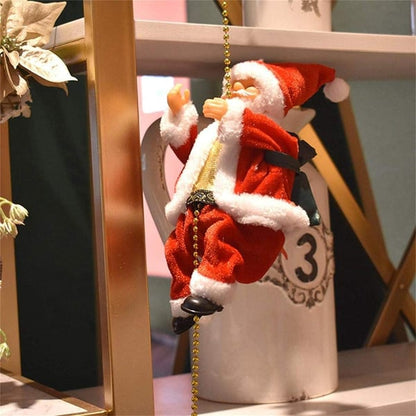 🔥 Start preparing now-Up to 50% OFF 🎄Electric Chimney Climbing Santa Claus Musical Toys