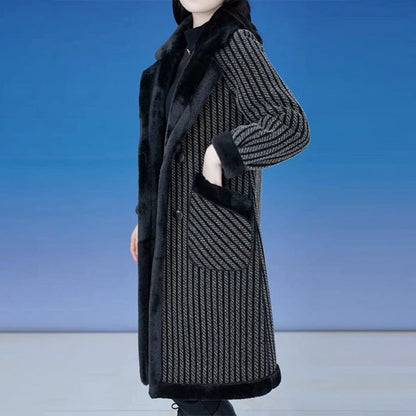 ❄️Winter Specials❄️ 48%OFF Women's Double Breasted Overcoat with Plush Lining