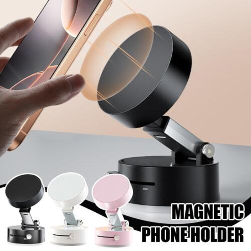 Multifunctional Foldable Vacuum Suction Cup Double-sided Magnetic Mobile Phone Holder