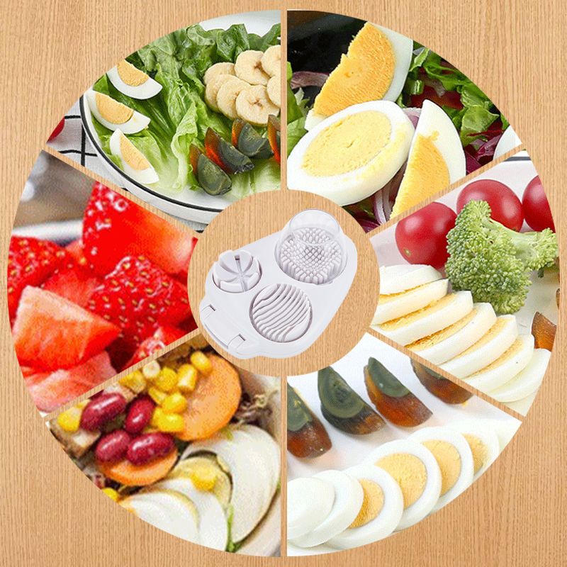 🔥Hot Sale 50% 0FF🔥Multifunctional 3-in-1 Egg Slicer