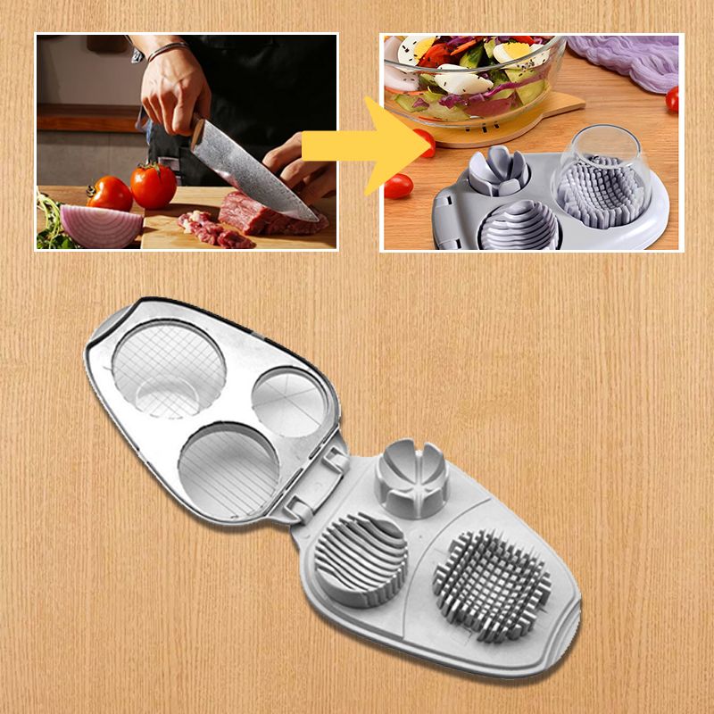 🔥Hot Sale 50% 0FF🔥Multifunctional 3-in-1 Egg Slicer