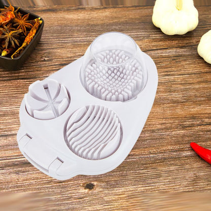🔥Hot Sale 50% 0FF🔥Multifunctional 3-in-1 Egg Slicer