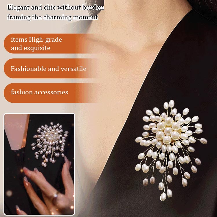 ✨Ladies' high-end exquisite handmade pearl brooch