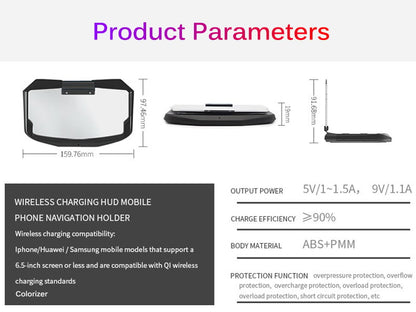 ⚡Limit Time 50% OFF🚗THE BEST HEAD-UP DISPLAY +🔋WIRELESS CHARGER