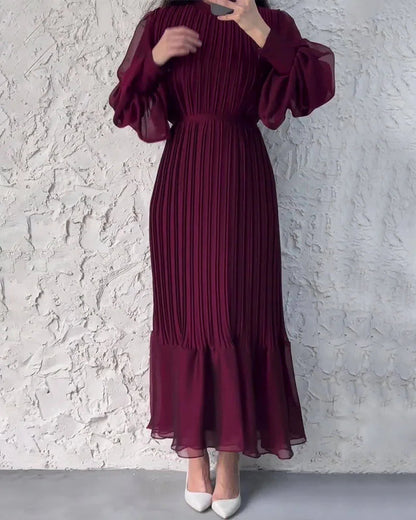 🎅Xmas Sales - 50% OFF🎄Sophisticated long pleated dress