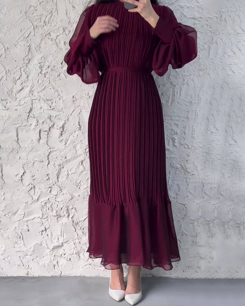 🎅Xmas Sales - 50% OFF🎄Sophisticated long pleated dress