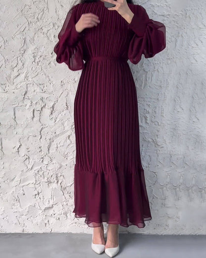 🎅Xmas Sales - 50% OFF🎄Sophisticated long pleated dress