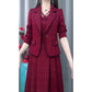 🎉Happy New Year! 50% OFF 🛍️Women’s Fashion Blazer and Sleeveless Dress 2 Piece Set