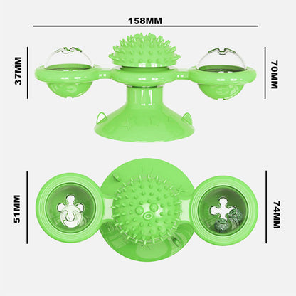 [pets gift] Rotary Windmill Cat Toys with Catnip