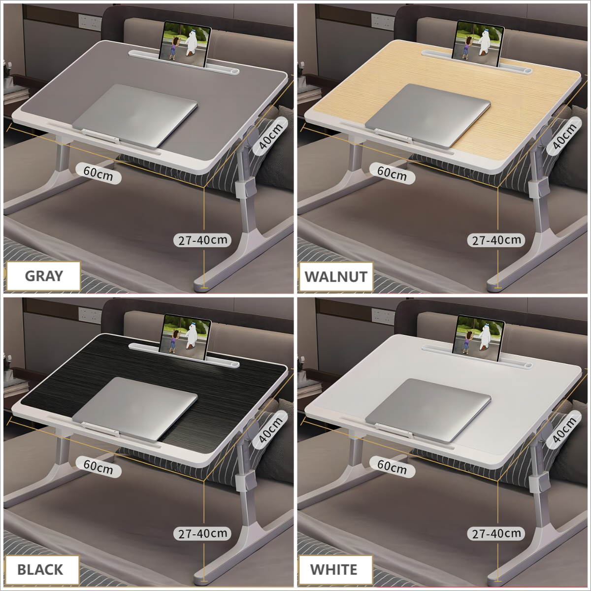 Ideal Gift - Adjustable Laptop Desk for Bed