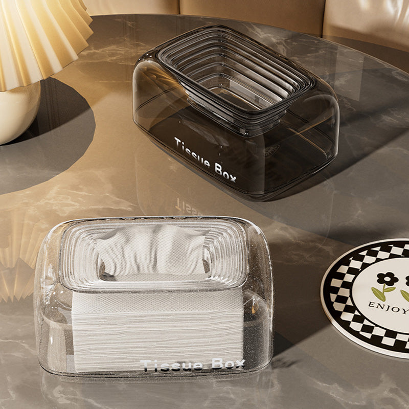 🔥Purchase for £9.90✨Household Creative Transparent Tissue Box