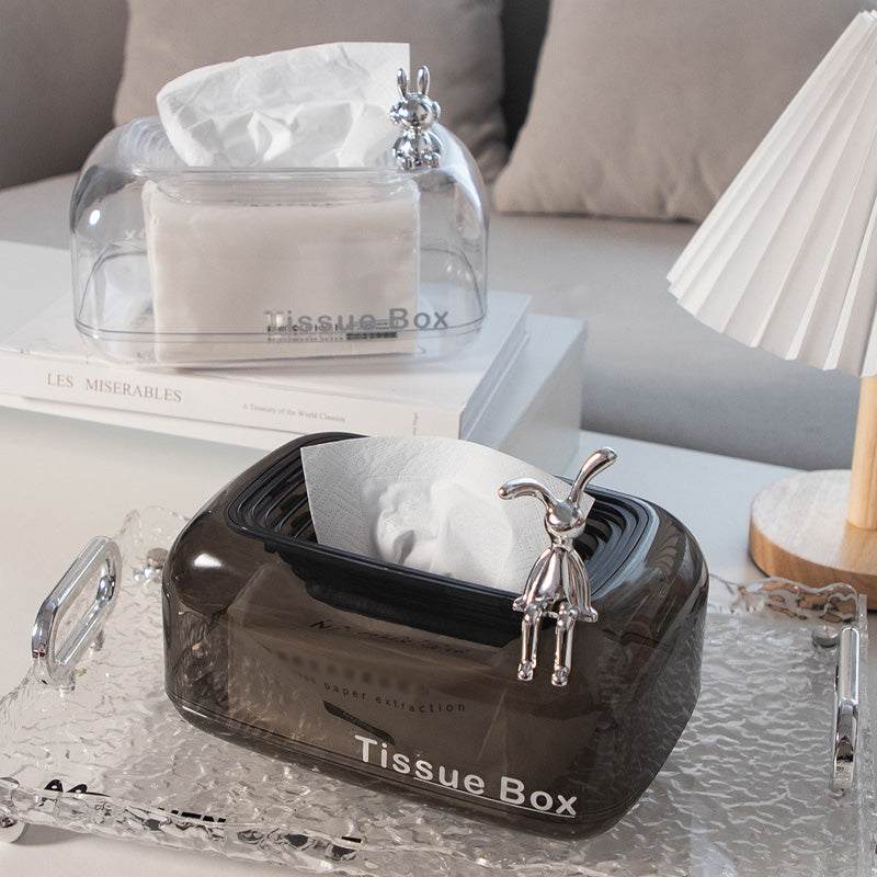 🔥Purchase for £9.90✨Household Creative Transparent Tissue Box
