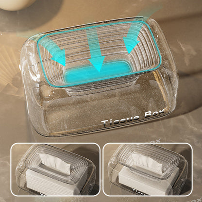 🔥Purchase for £9.90✨Household Creative Transparent Tissue Box