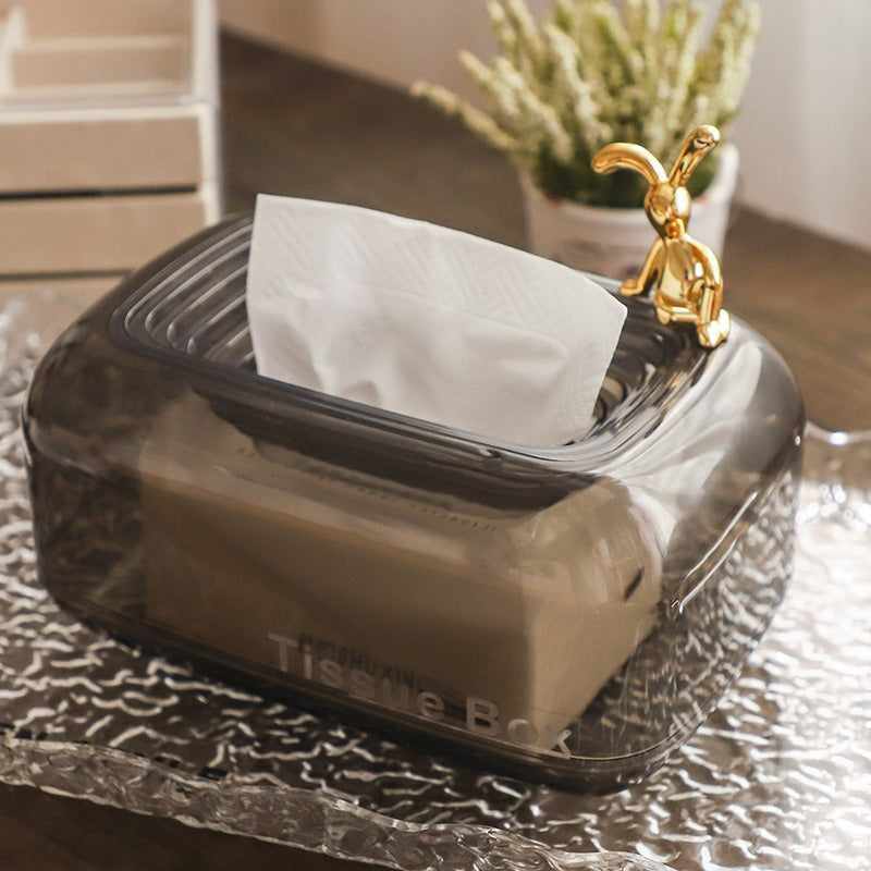 🔥Purchase for £9.90✨Household Creative Transparent Tissue Box