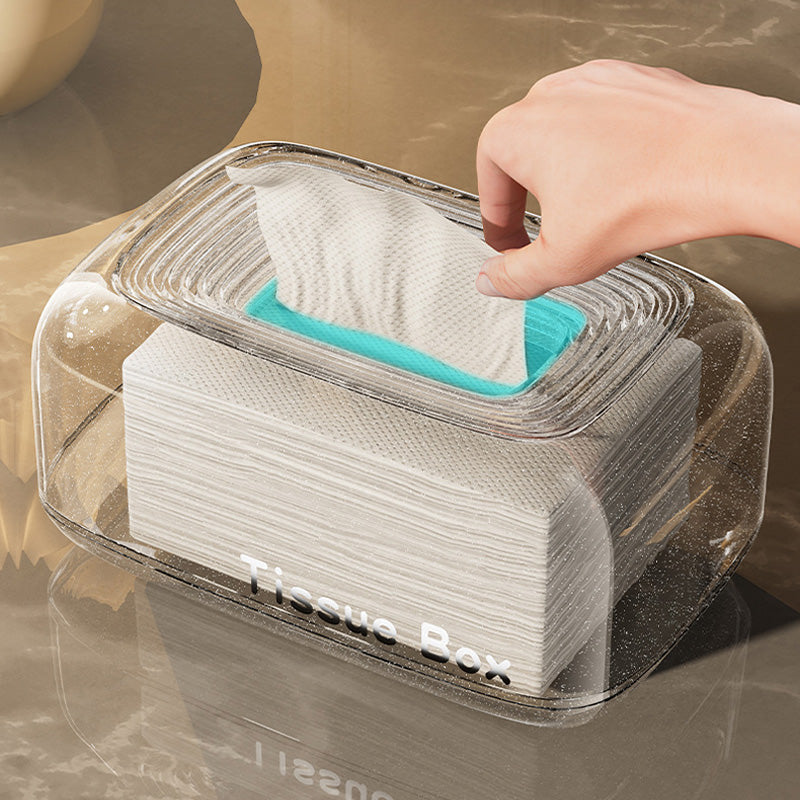 🔥Purchase for £9.90✨Household Creative Transparent Tissue Box