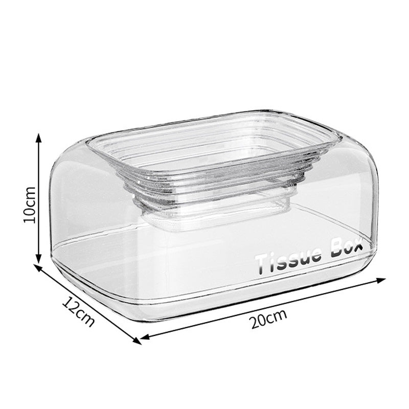 🔥Purchase for £9.90✨Household Creative Transparent Tissue Box