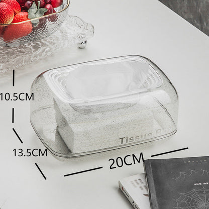 🔥Purchase for £9.90✨Household Creative Transparent Tissue Box