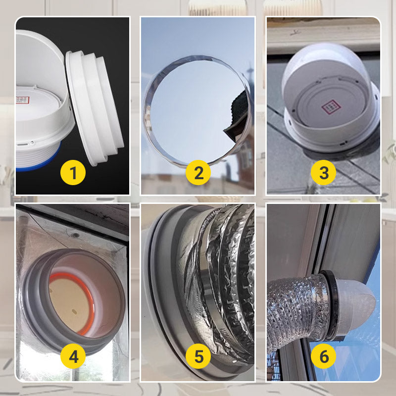 Through Glass Wall Range Hood Check Valve