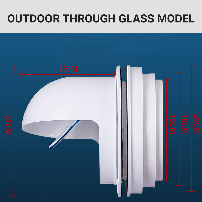 Through Glass Wall Range Hood Check Valve