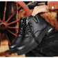 🔥New Year Hot Sale🔥Vintage PU leather lace-up boots for men