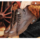 🔥New Year Hot Sale🔥Vintage PU leather lace-up boots for men