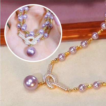 Collier de perle simulé élégant des femmes