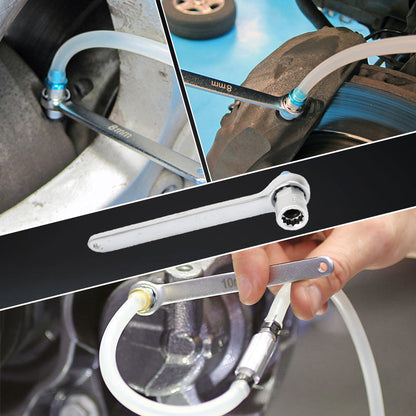🔥Hot Sale🔥7-12mm Brake Bleeder Wrench Set with Silicone Hose（50% OFF）