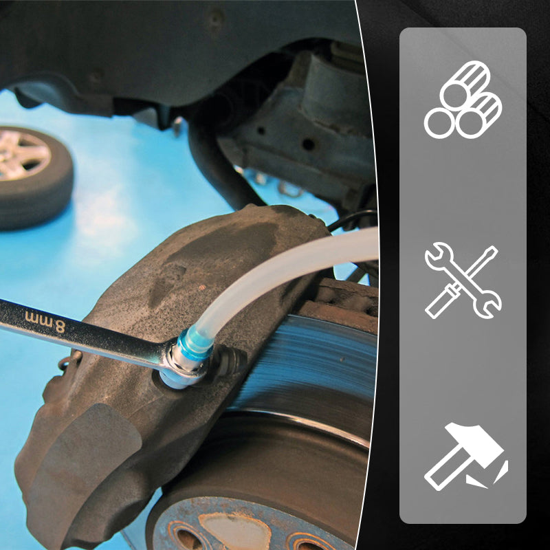 🔥Hot Sale🔥7-12mm Brake Bleeder Wrench Set with Silicone Hose（50% OFF）