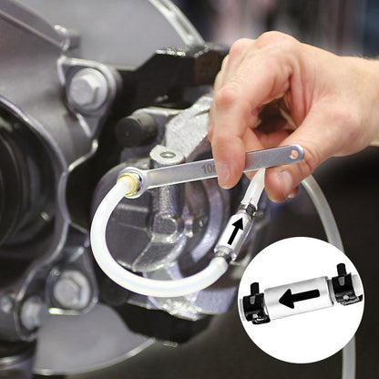🔥Hot Sale🔥7-12mm Brake Bleeder Wrench Set with Silicone Hose（50% OFF）