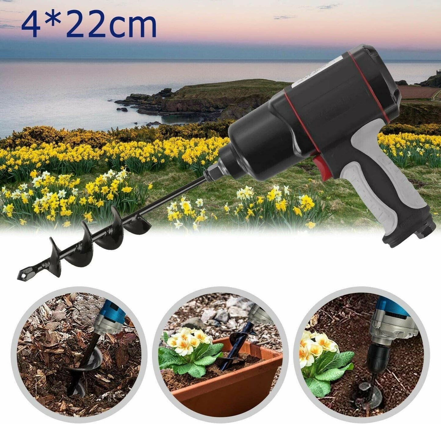🎁Hot Sale 50% OFF⏳Easy Gardening Auger Spiral Drill Bit