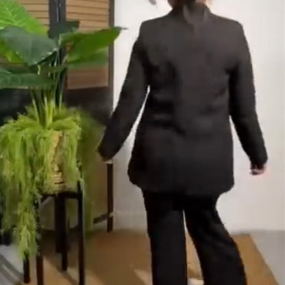 Veste de mode pour femmes et pantalon en deux pièces
