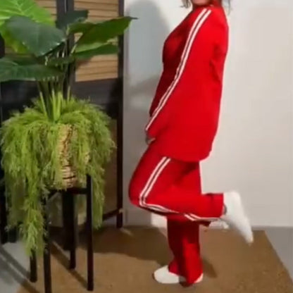 Veste de mode pour femmes et pantalon en deux pièces