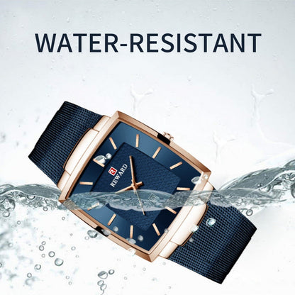 Men’s Ultra-thin Square Mesh Belt Quartz Watch