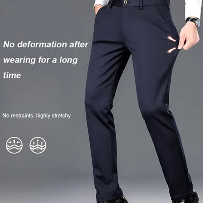 Men's High-Waisted Stretch Wrinkle-Resistant Pants