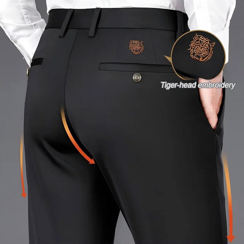 Men's High-Waisted Stretch Wrinkle-Resistant Pants