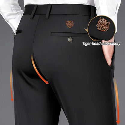 Men's High-Waisted Stretch Wrinkle-Resistant Pants