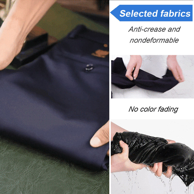 Men's High-Waisted Stretch Wrinkle-Resistant Pants